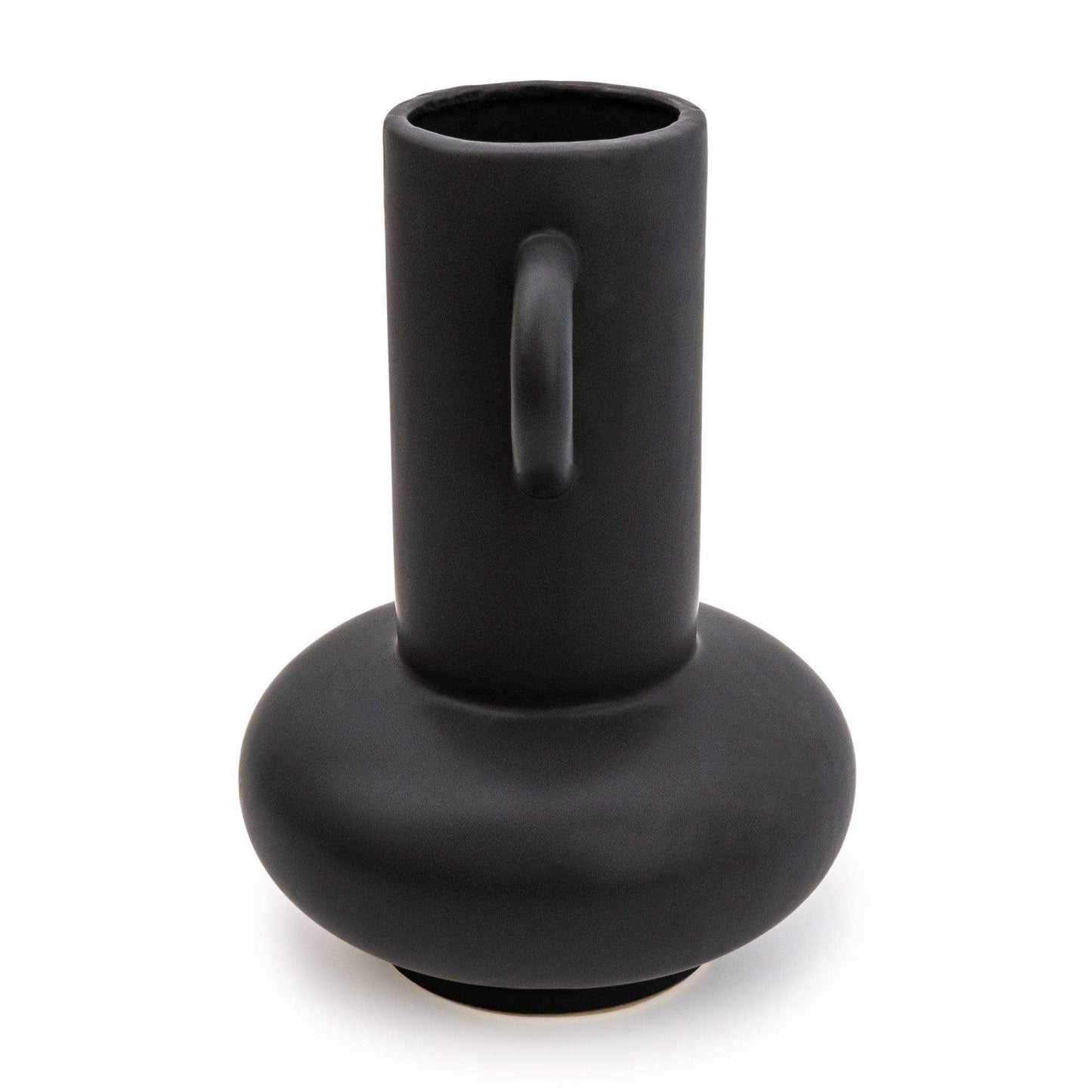 Matte Black Bulbous Vase 25 cm 1PK