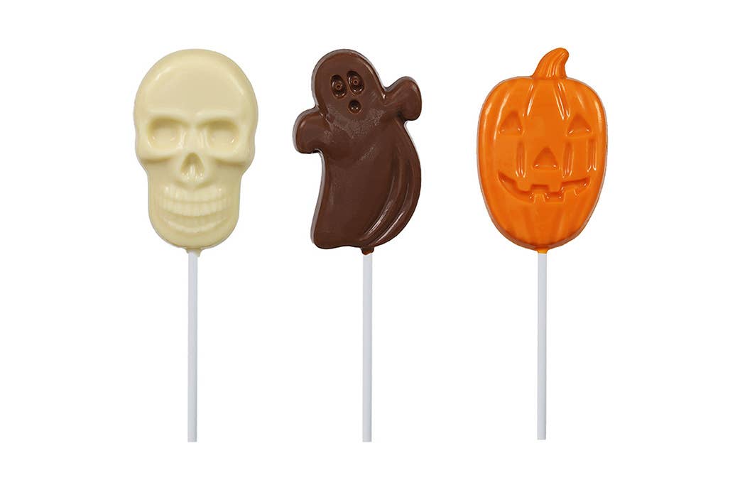 Halloween Chocolate Lollipops - Ghost, Skull & Pumpkin