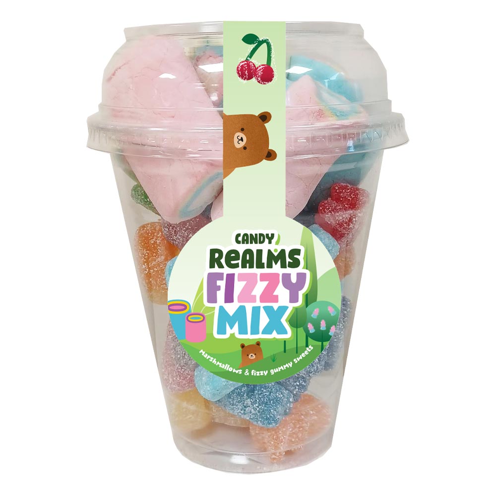 Candy Realms Fizzy Mix Shaker Cup 225g