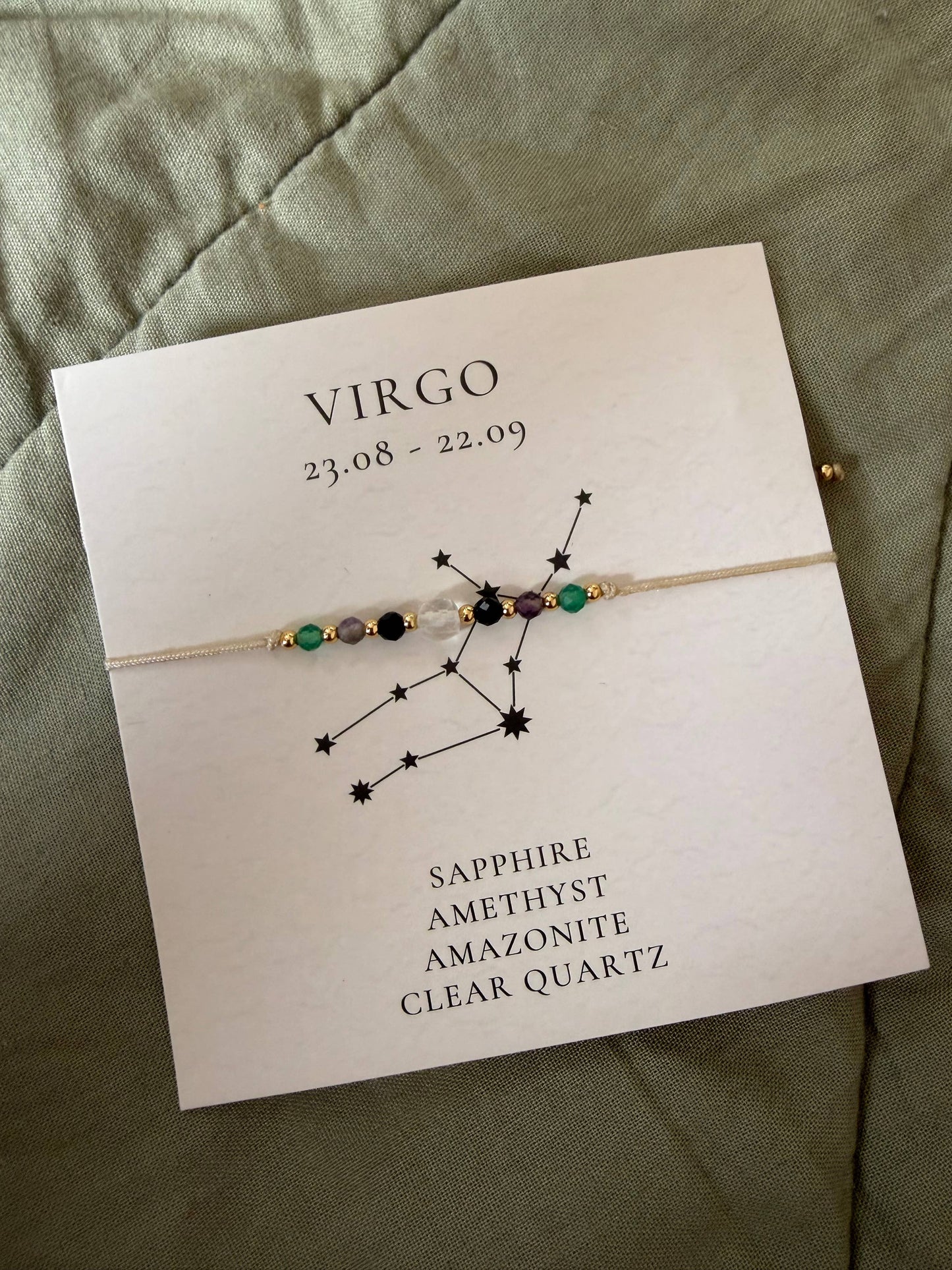 Star sign bracelets set of 12