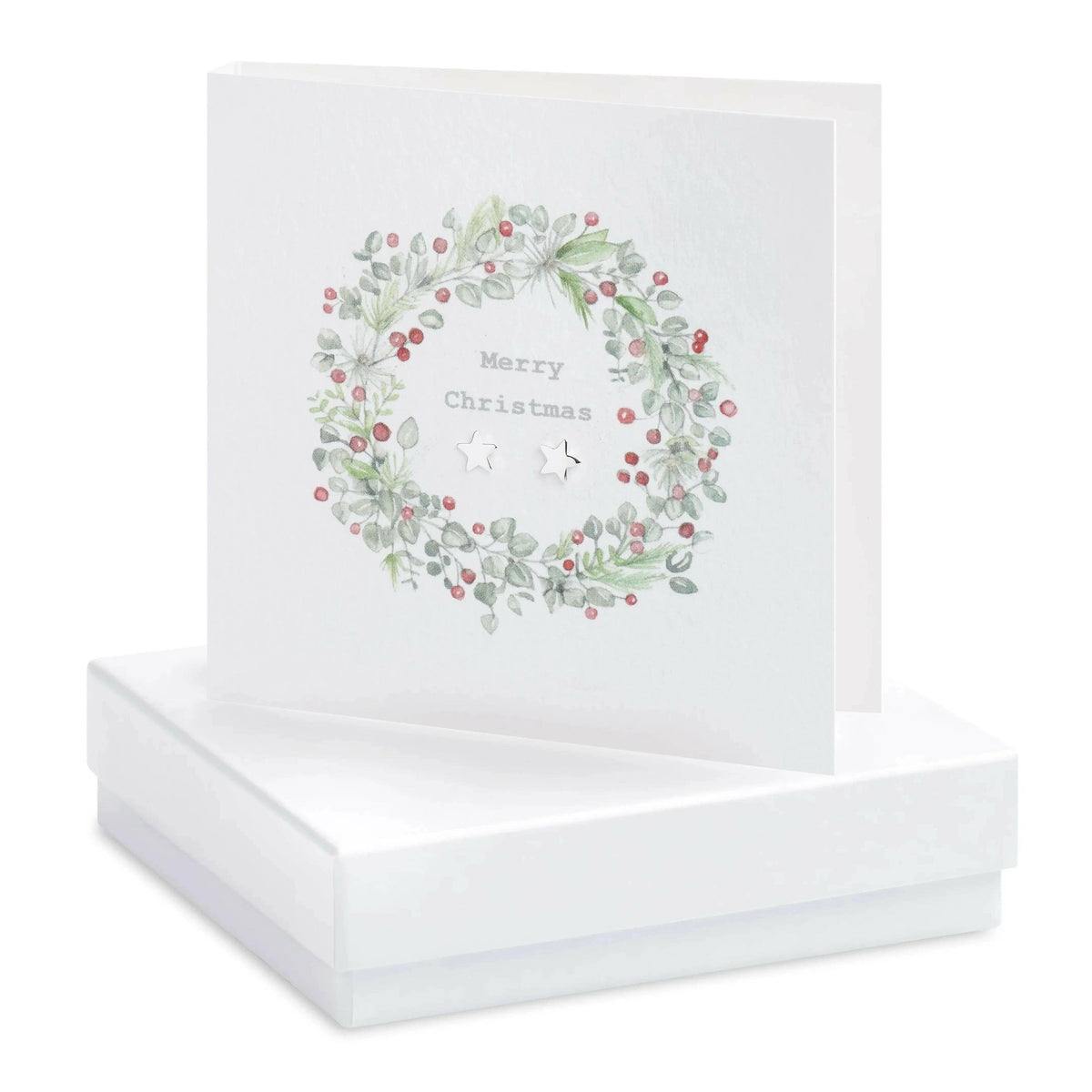 Sterling Silver Stud Earrings – Elegant Boxed Gift Set | Holiday Jewelry Gift: White