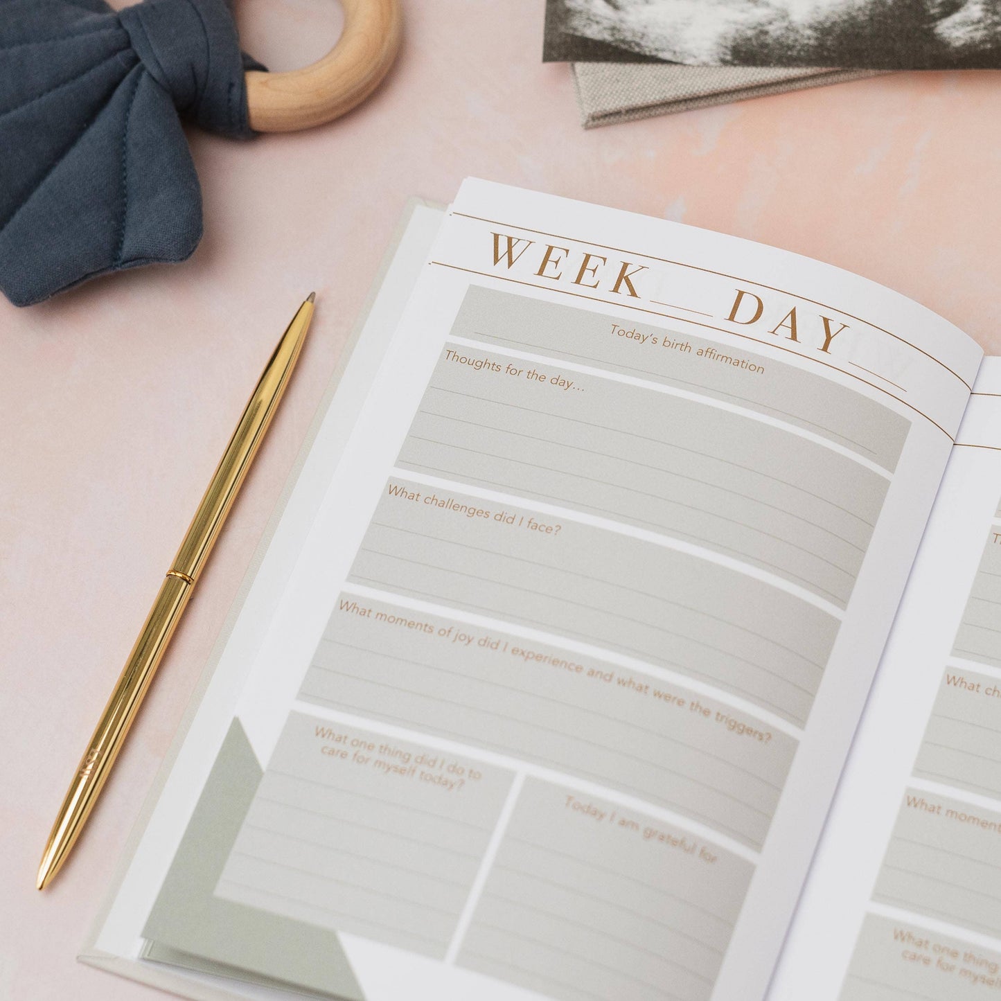 Mama Notes: Pregnancy Journal for Positive Birth - Mum Gifts