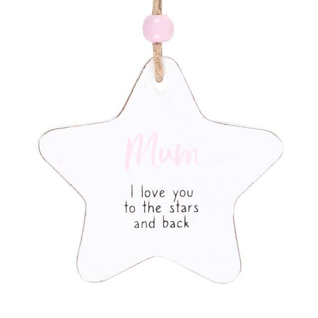 Mum Hanging Star Sentiment Sign