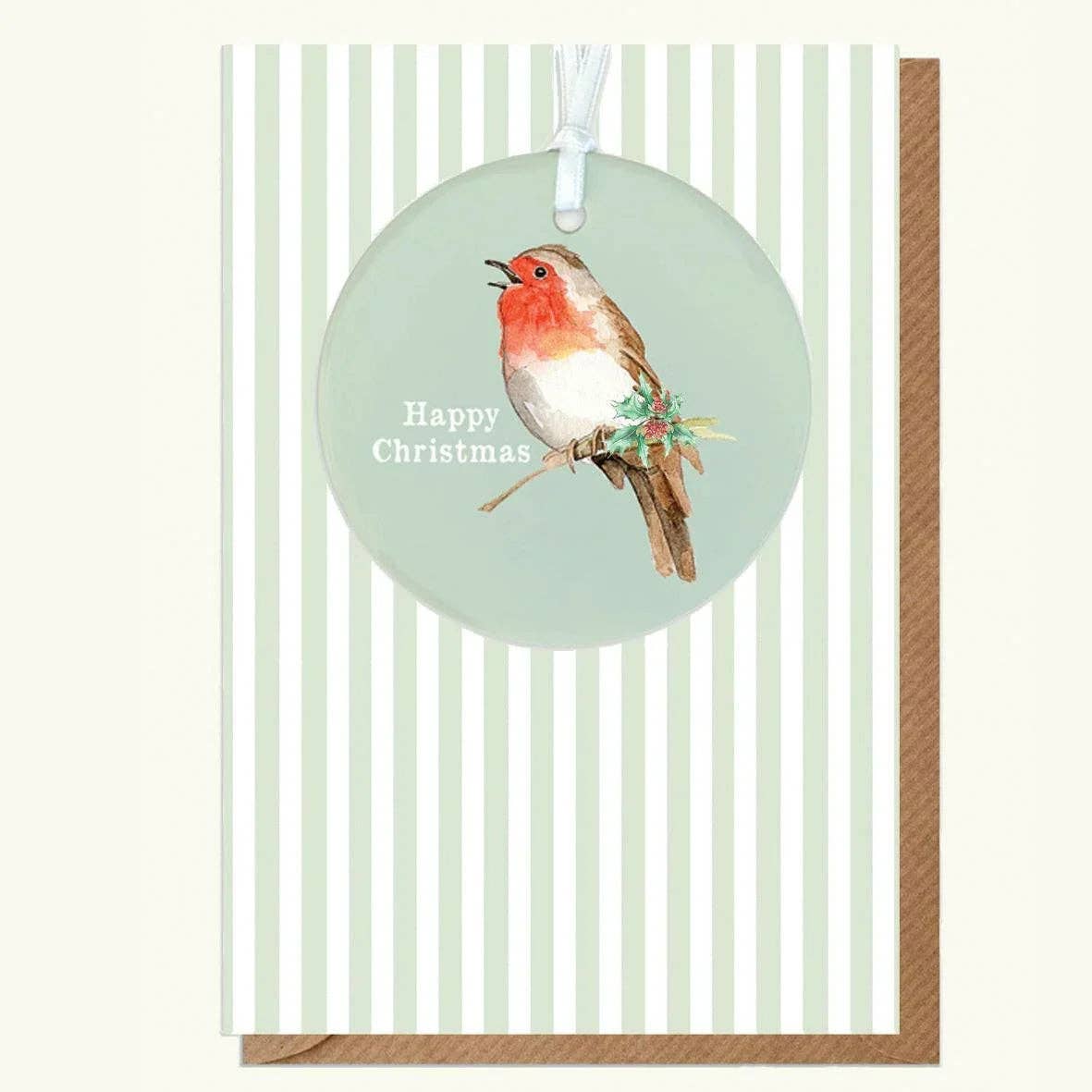 Unique Watercolour Christmas Card | Hanging Decoration | Christmas Keepsake | Festive Gift