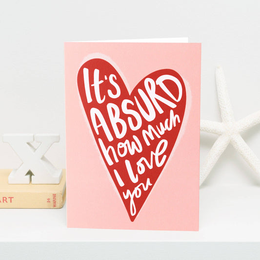 It's Absurd - Greeting Card - Red