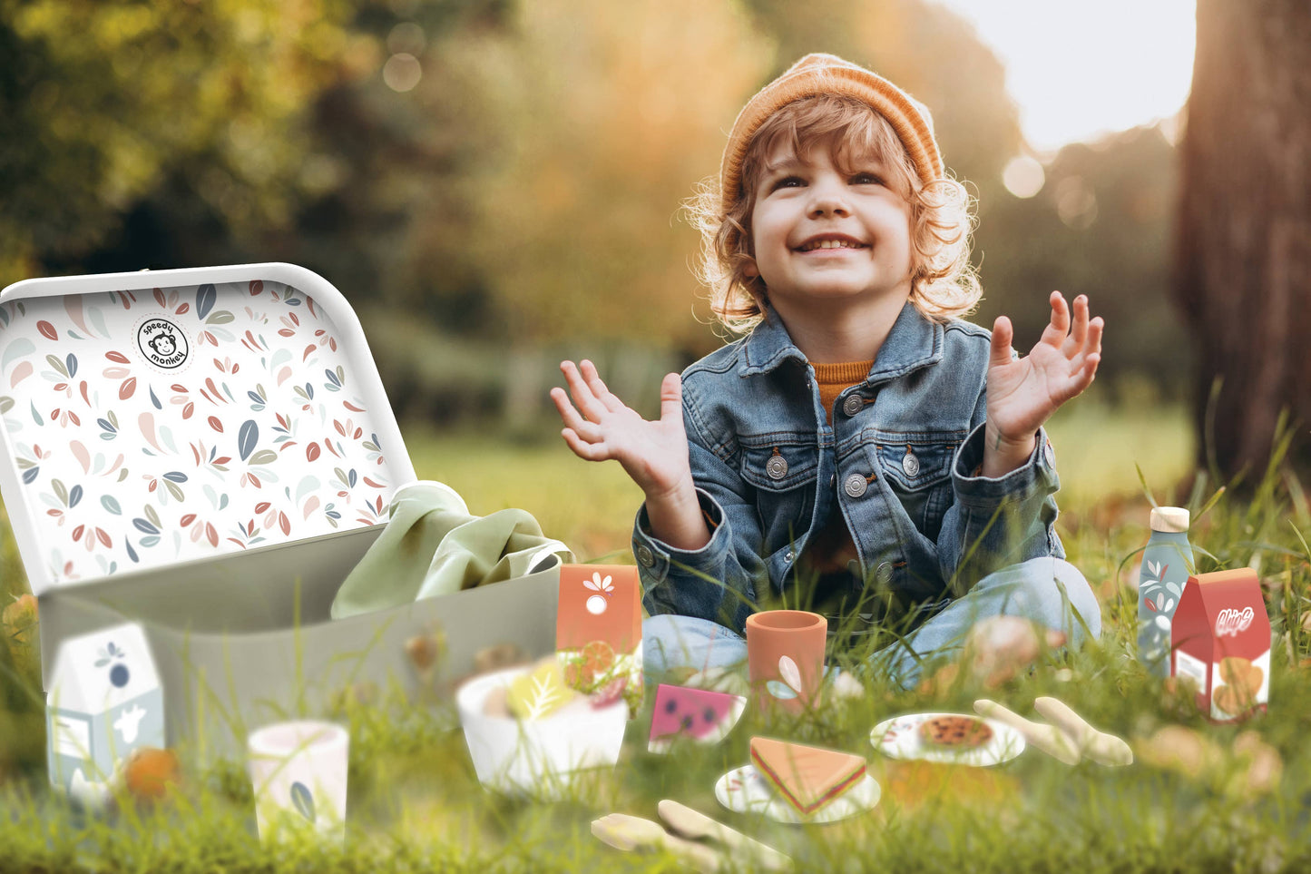 Speedy Monkey  Picnic Basket