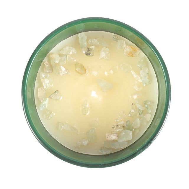 Libra Sweet Jasmine Zodiac Crystal Candle