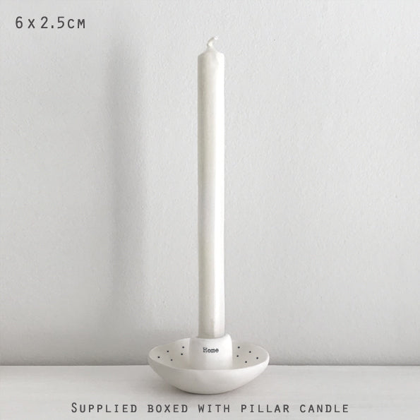 Porcelain candle holder-Home