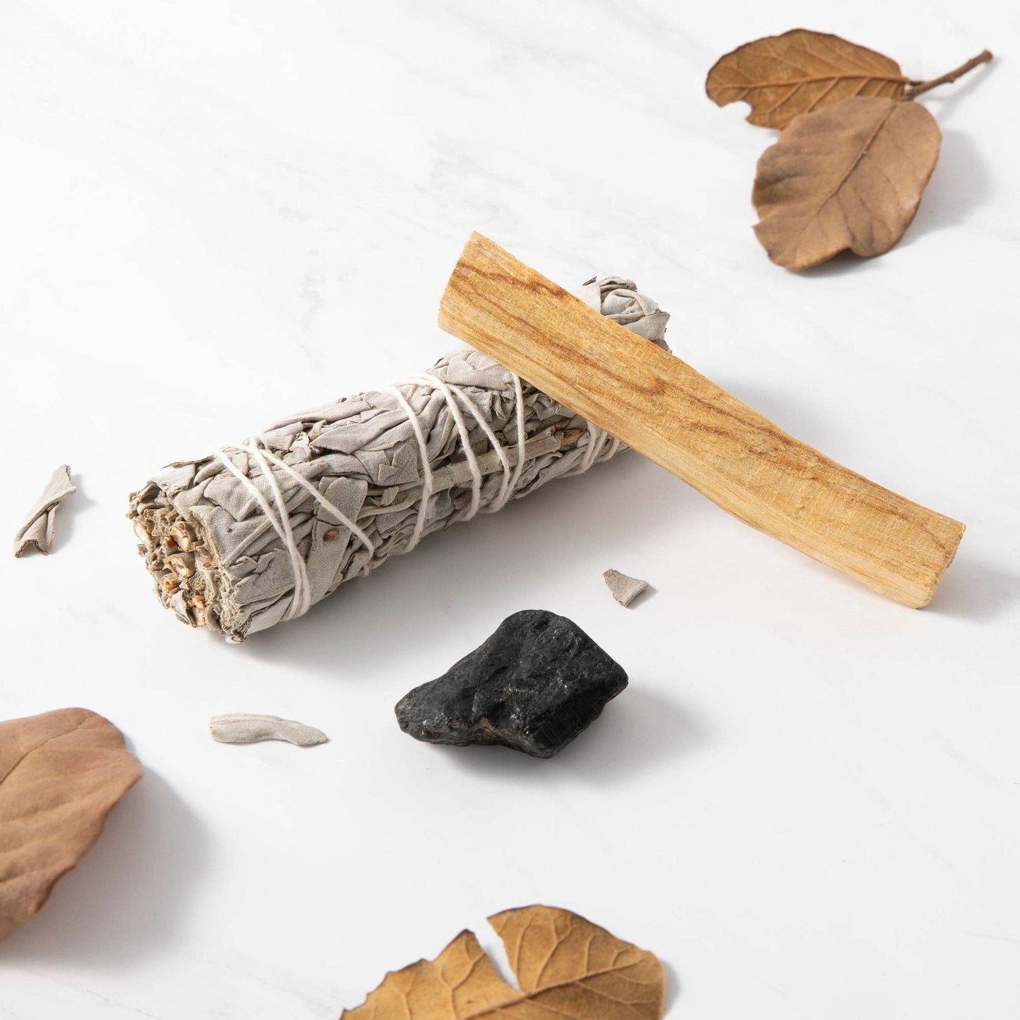 Smudge Ritual Set – Cleanse, Protect & Invite Positive Energy: Black Tourmaline