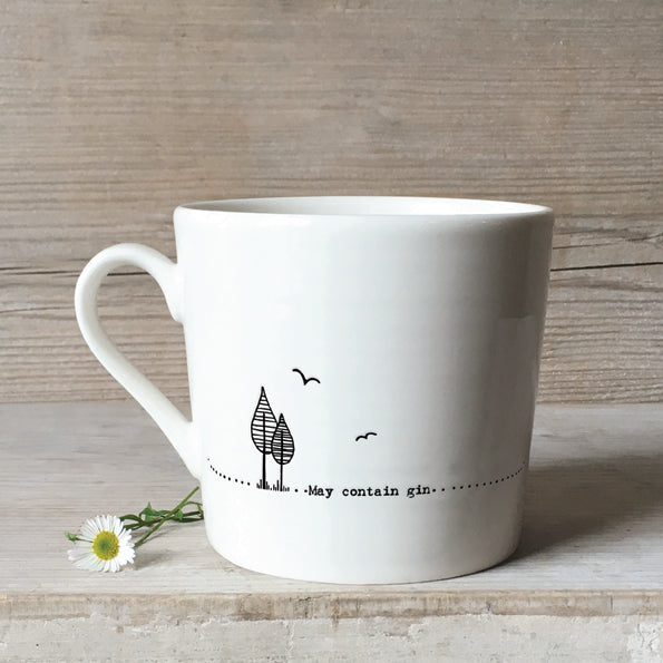 Wobbly mug-May contain gin