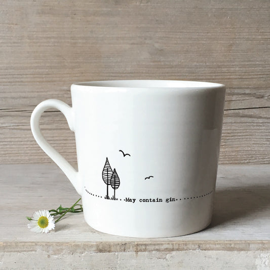 Wobbly mug-May contain gin