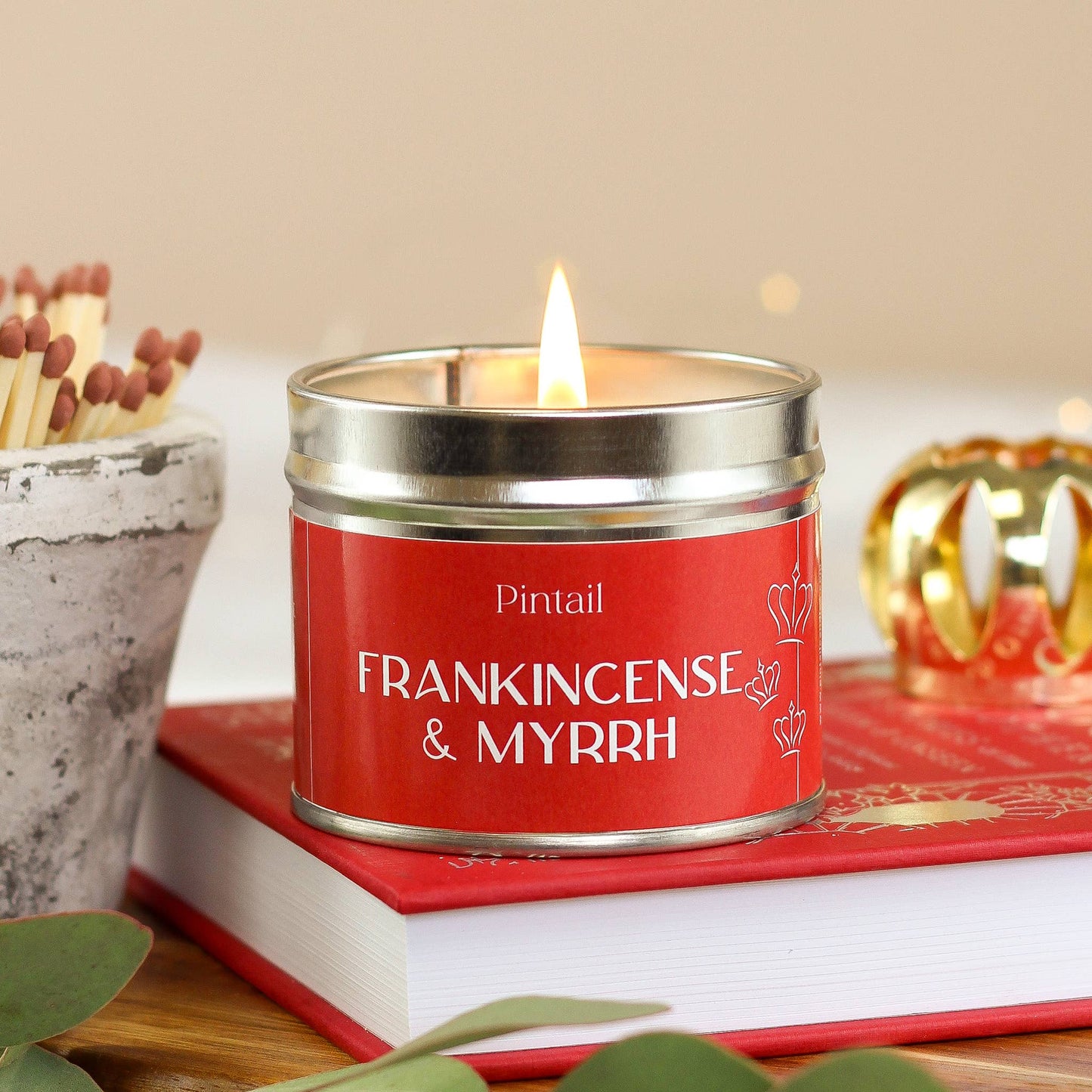 Frankincense & Myrrh Classic Tin Candle I Christmas Candle