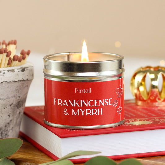 Frankincense & Myrrh Classic Tin Candle I Christmas Candle