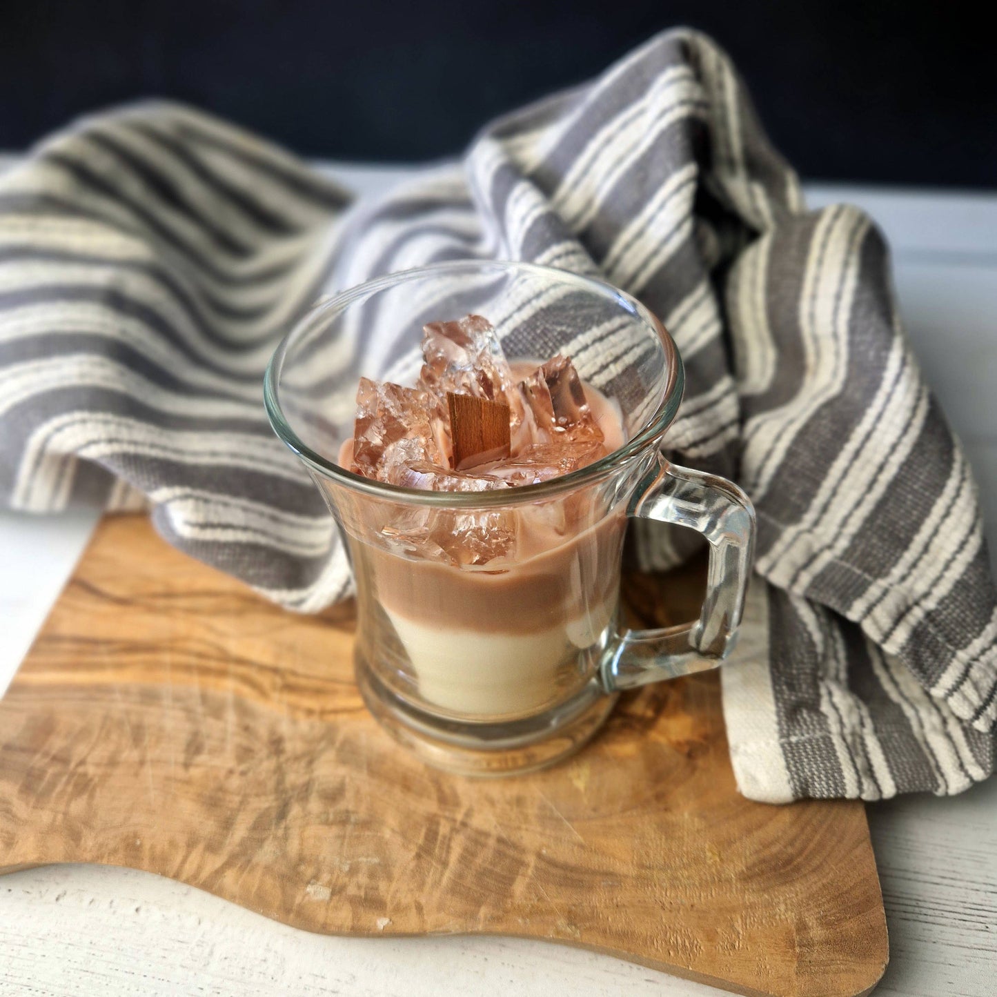 Iced latte coffee scented candle