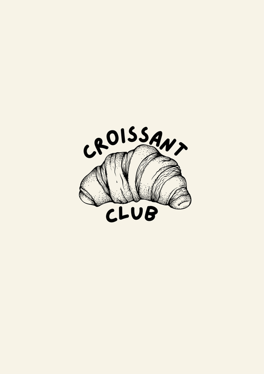 Croissant Club print: A4