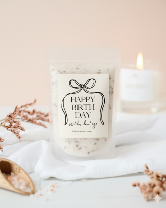 Happy Birthday Himalayan Bath Salts Gift⎜Lavender Scent