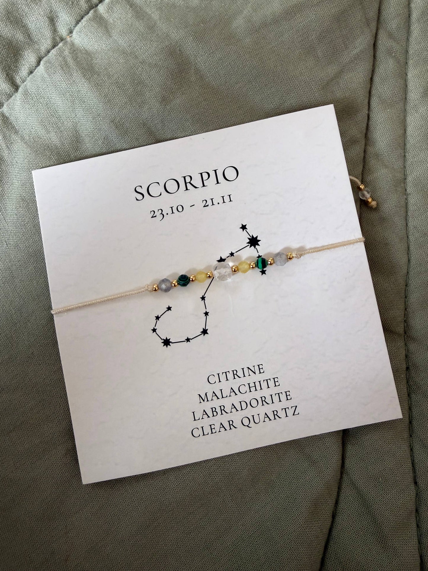 Star sign bracelets set of 12
