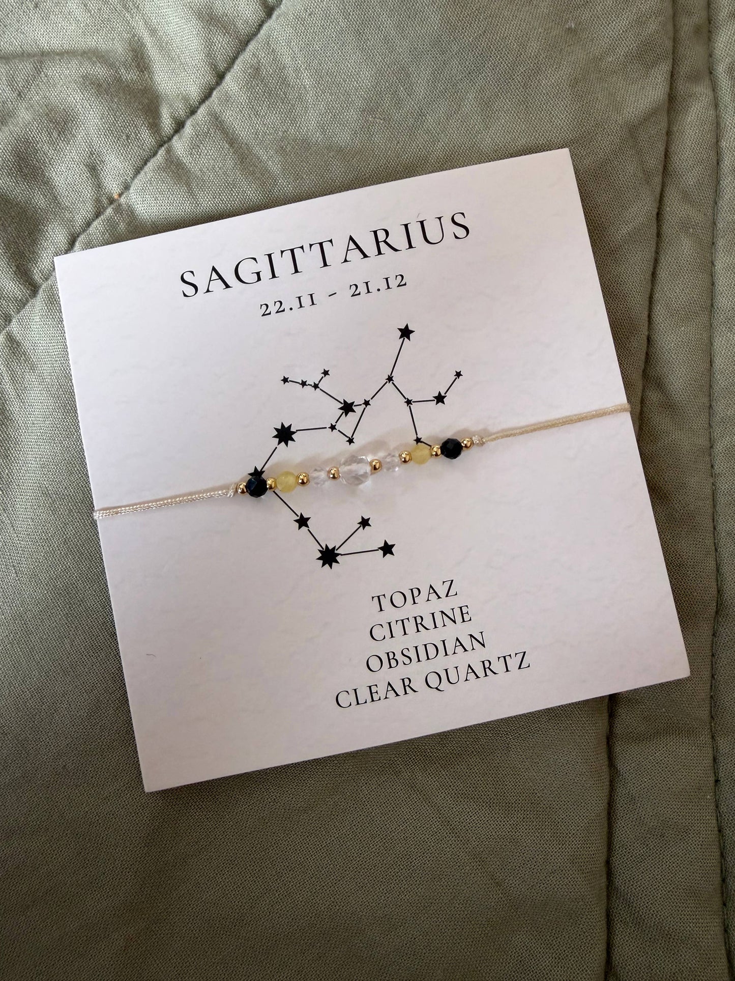 Star sign bracelets set of 12