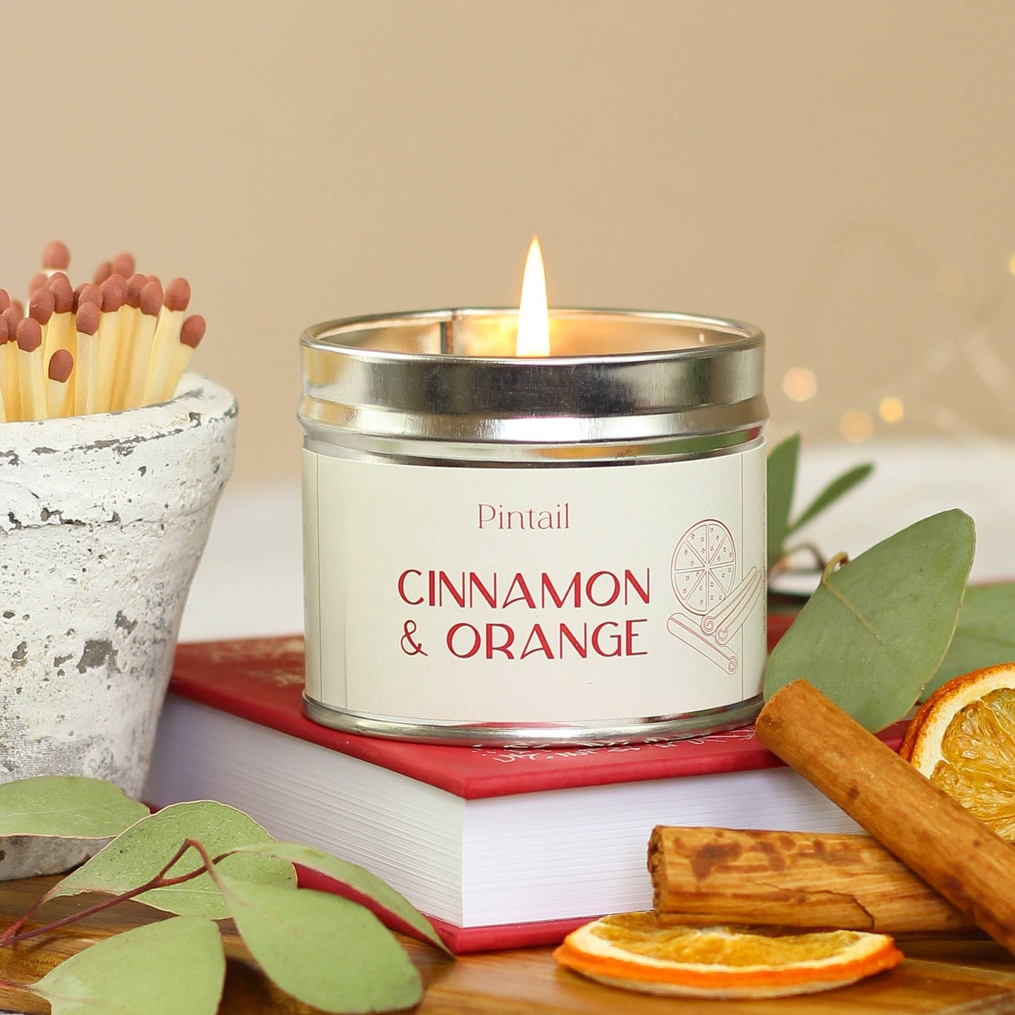 Cinnamon & Orange Classic Tin Candle I Christmas Candle
