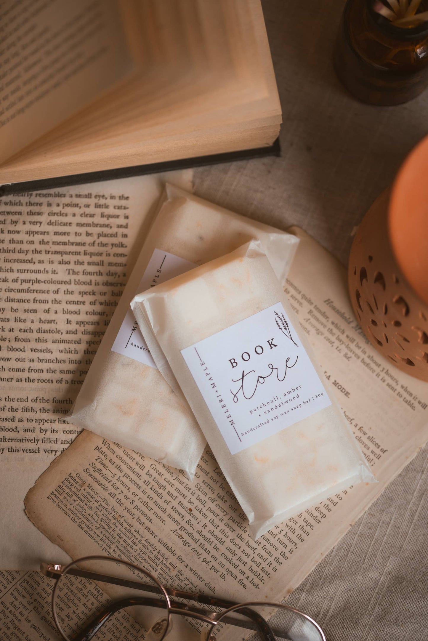 Lime, Basil & Mandarin Scented Snap Bar Wax Melt