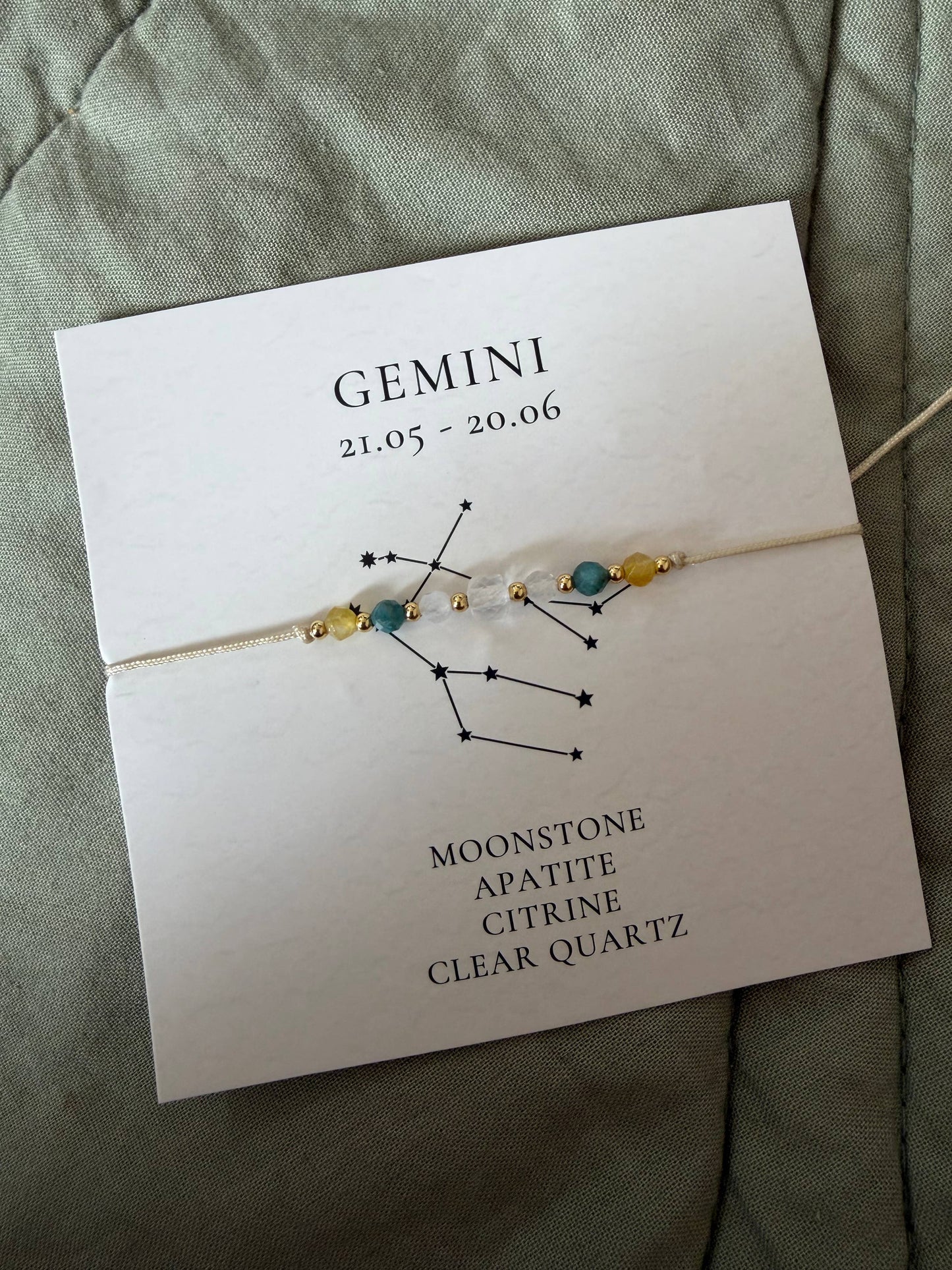 Star sign bracelets set of 12