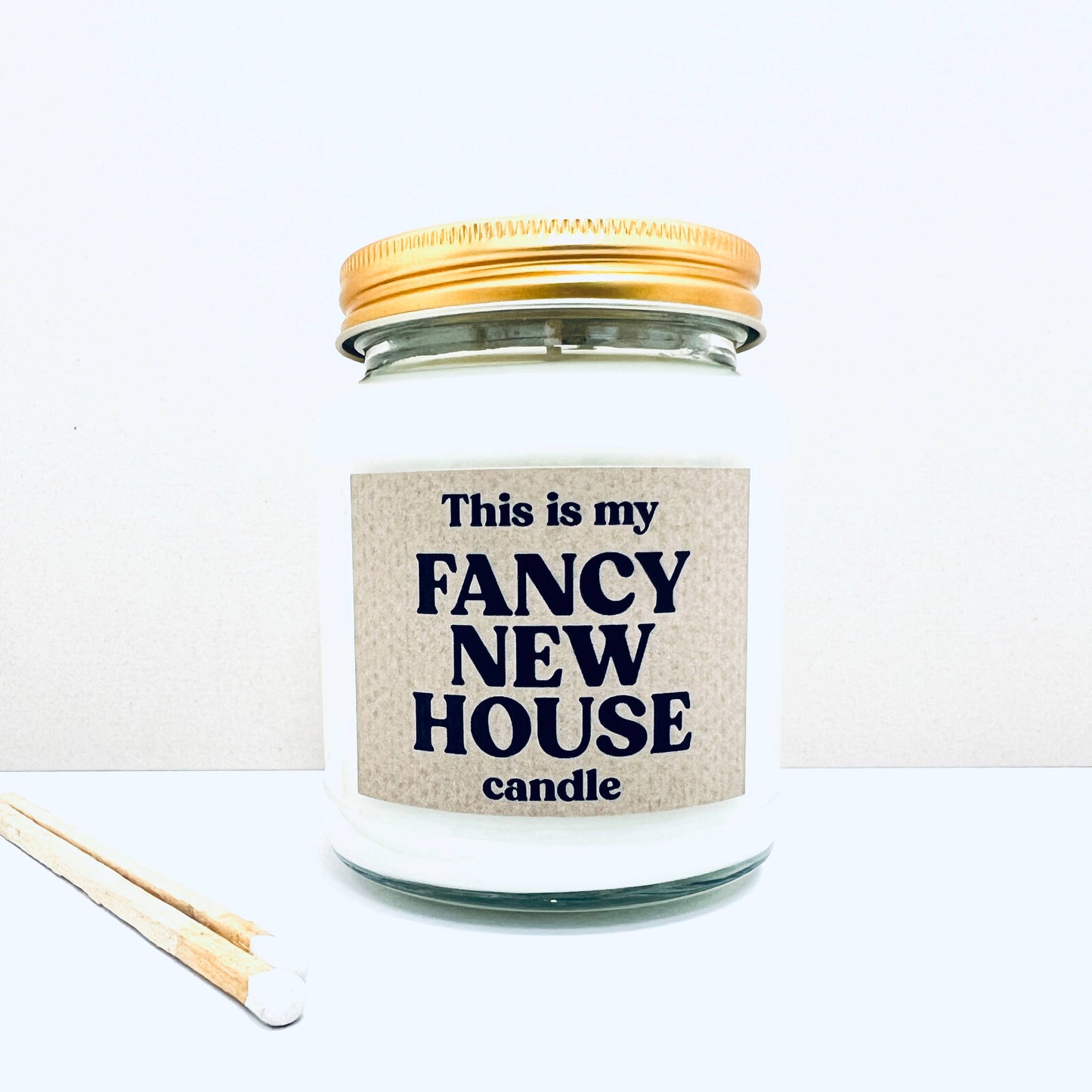 Fancy new house handmade soy scented candle : Coconut Milk and Sea Salt