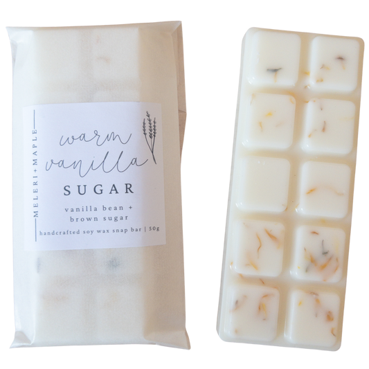 Warm Vanilla Sugar Scented Snap Bar Wax Melt