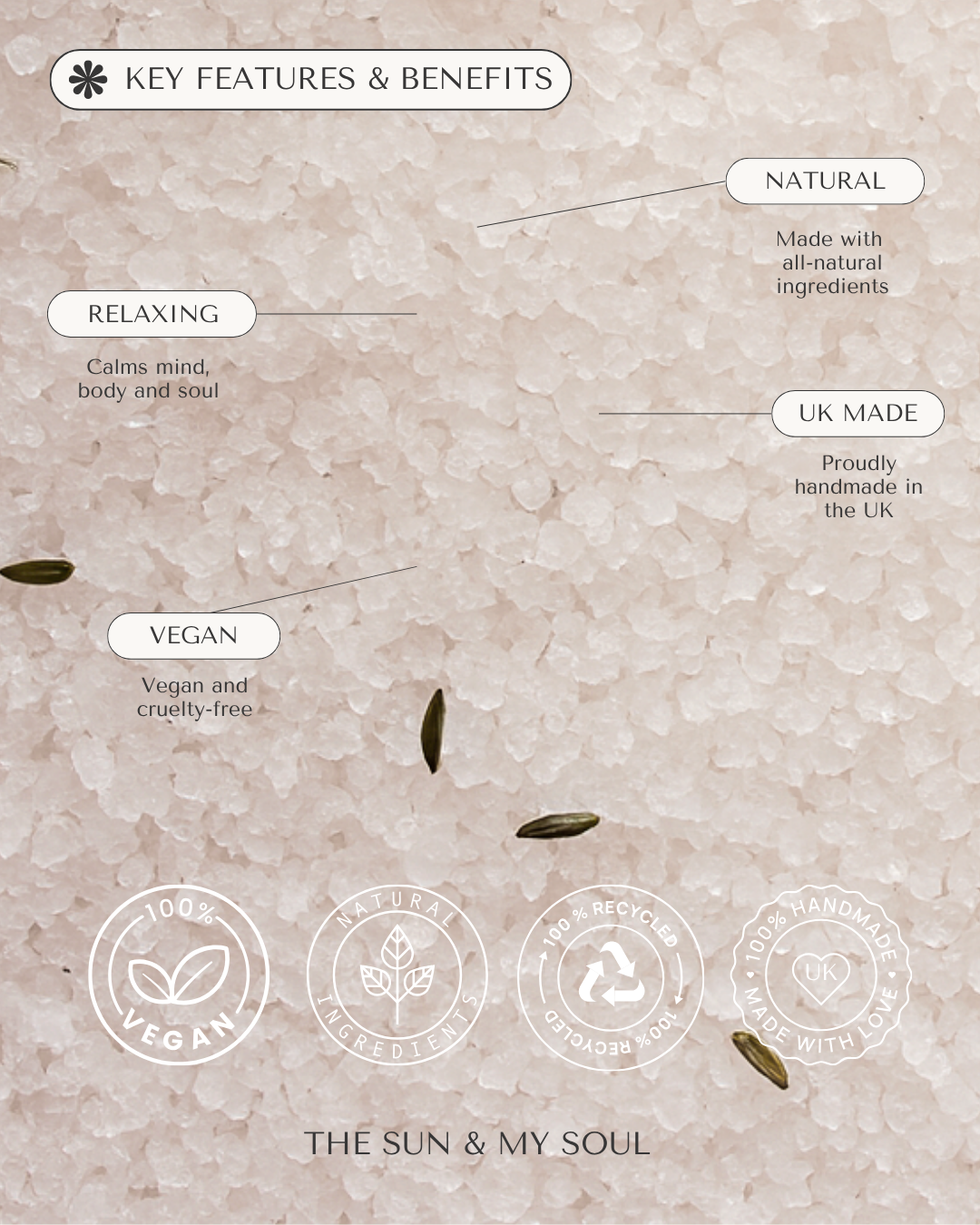 Happy Birthday Himalayan Bath Salts Gift⎜Lavender Scent