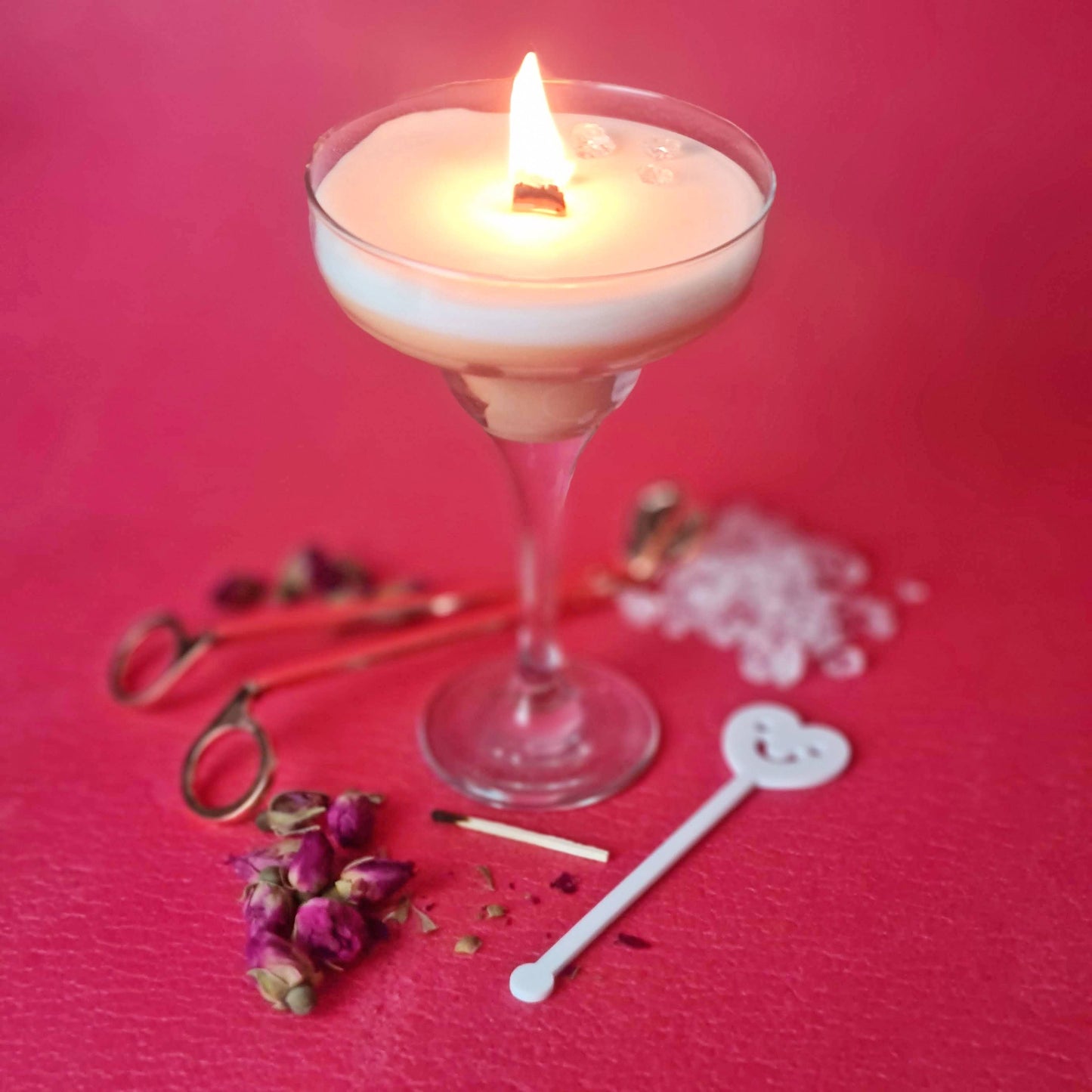 Vegan Handmade Pornstar Martini Scented Cocktail Candle