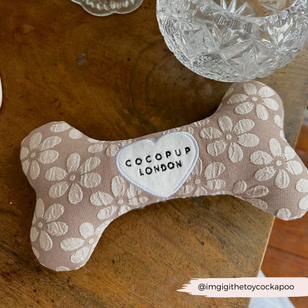 Mocha Flower Bone Toy