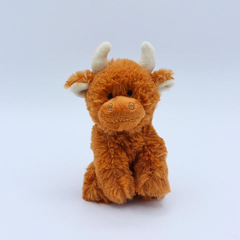 Mini Brown Highland Coo Cow & Pop Up Box