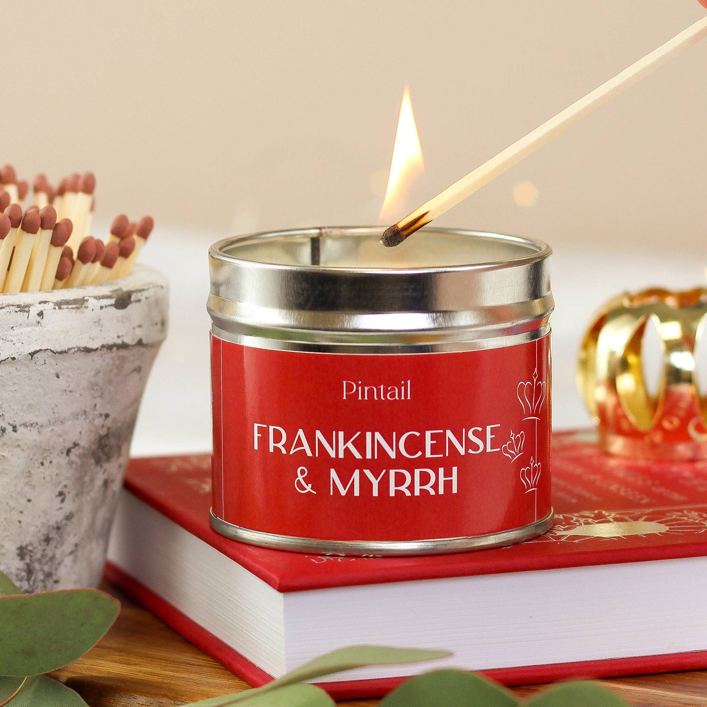 Frankincense & Myrrh Classic Tin Candle I Christmas Candle