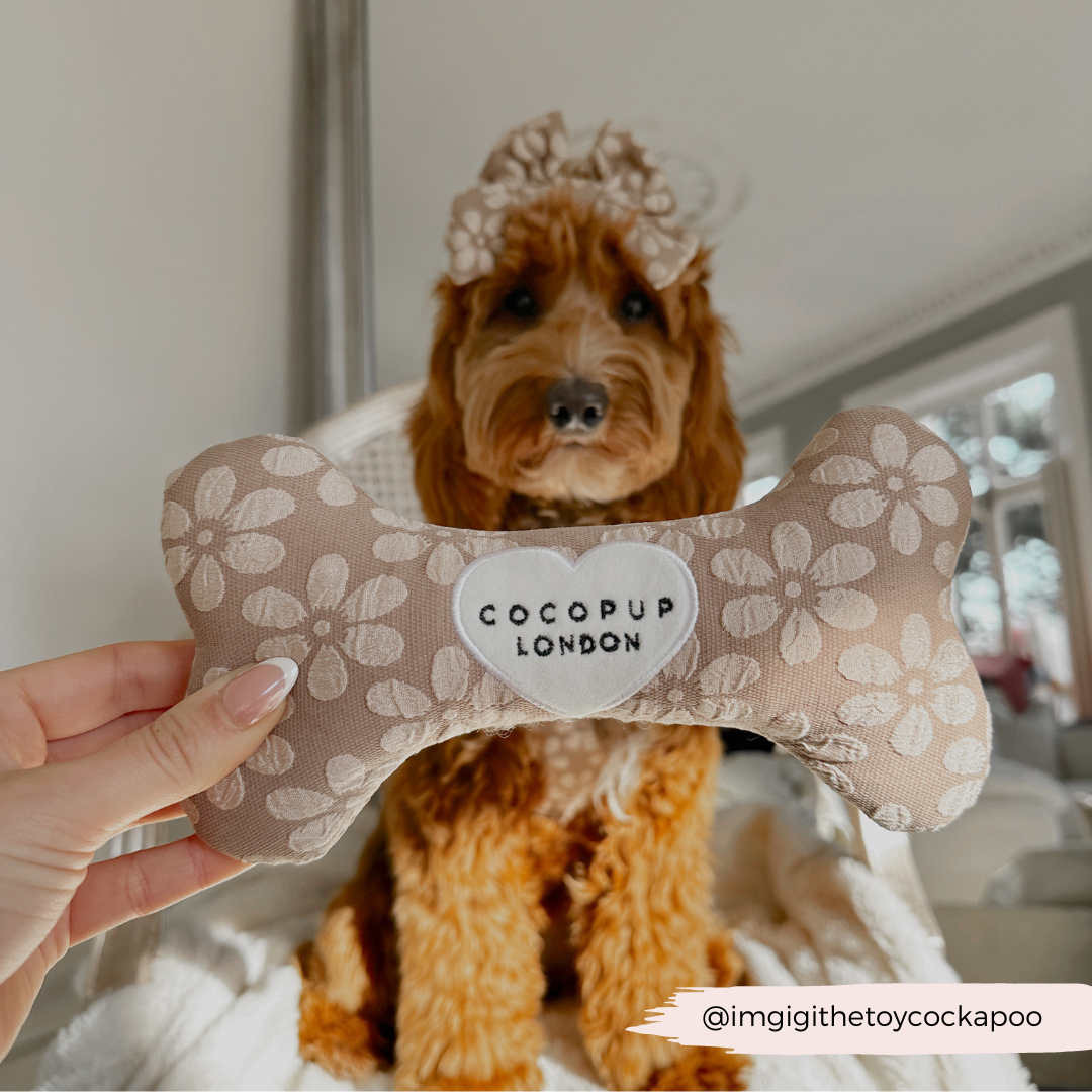 Mocha Flower Bone Toy