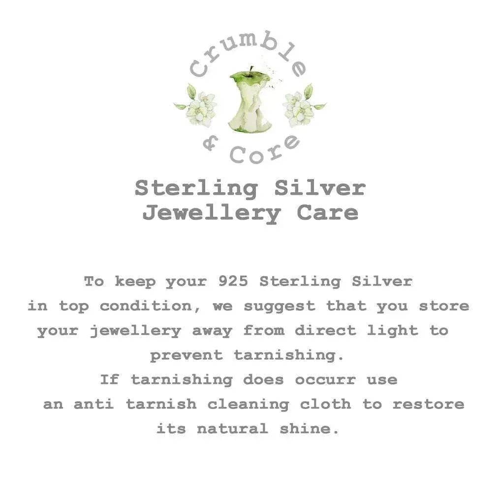 Sterling Silver Stud Earrings – Robin Charm Crystal | Sympathy Gift Box Set: White