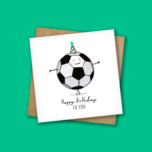 FOOTBALL GUY BIRTHDAY CARD