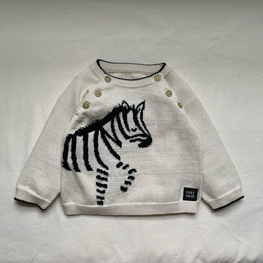 FABLE AND BEAR Lucky Zebra Jumper