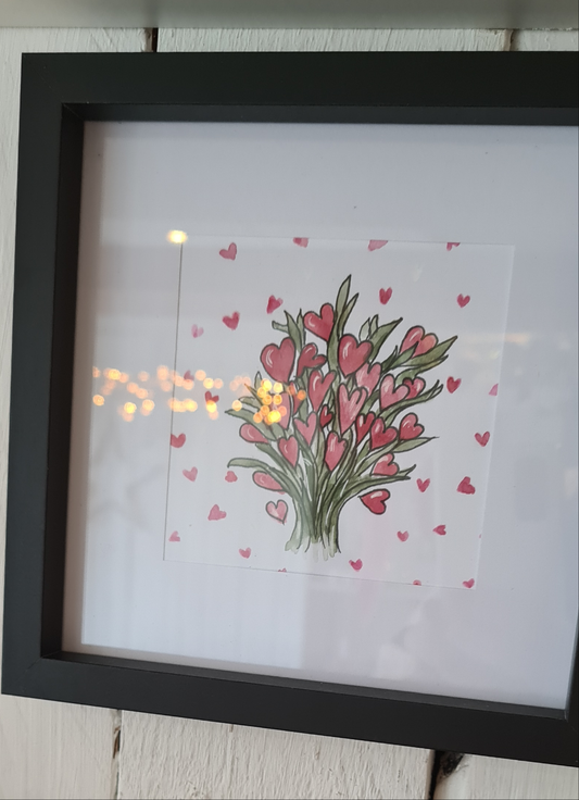 Watercolour bespoke framed print - Petals and Paint