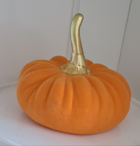 Orange & Gold Velvet Pumpkin