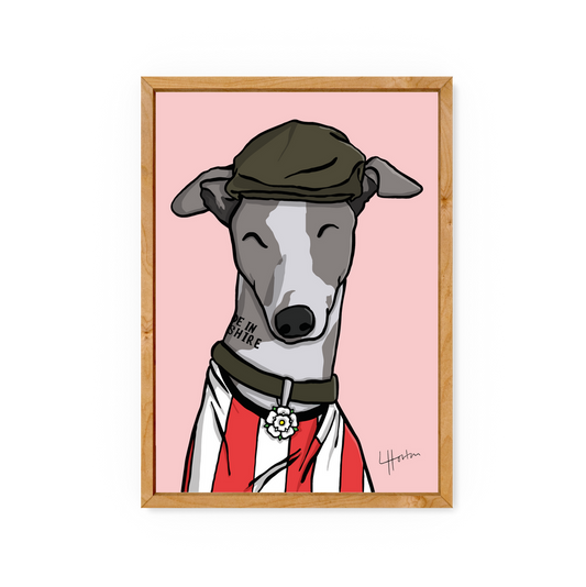 Jack The Whippet is a BLADE - Sheffield United Art Print - Luke Horton