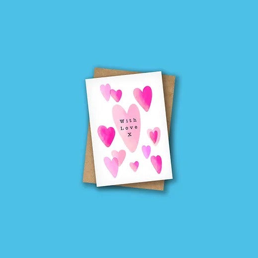 Wishful Hearts With Love Card