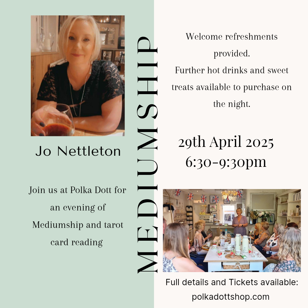 Mediumship Evening with Jo Nettleton 29.04.25 6:30 - 9:30pm