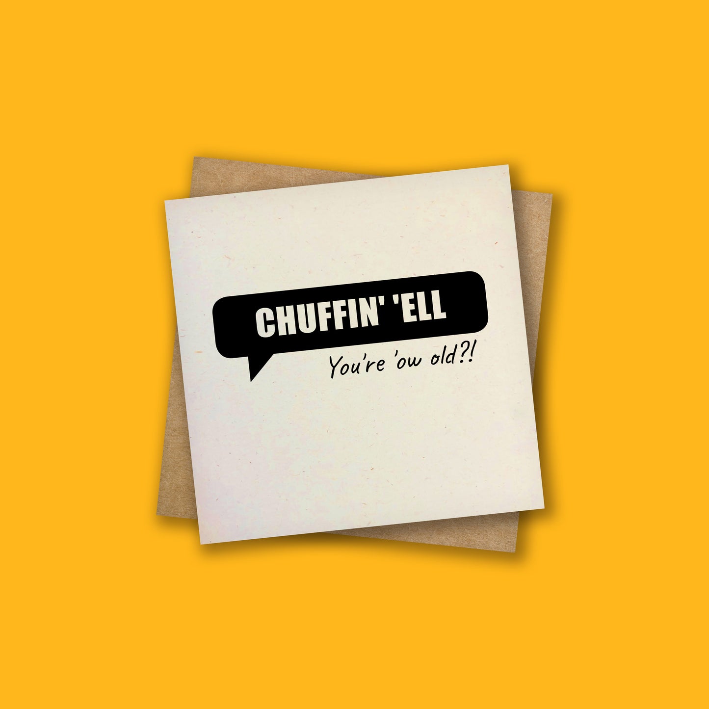 YORKSHIRE BIRTHDAY CHUFFIN' 'ELL CARD
