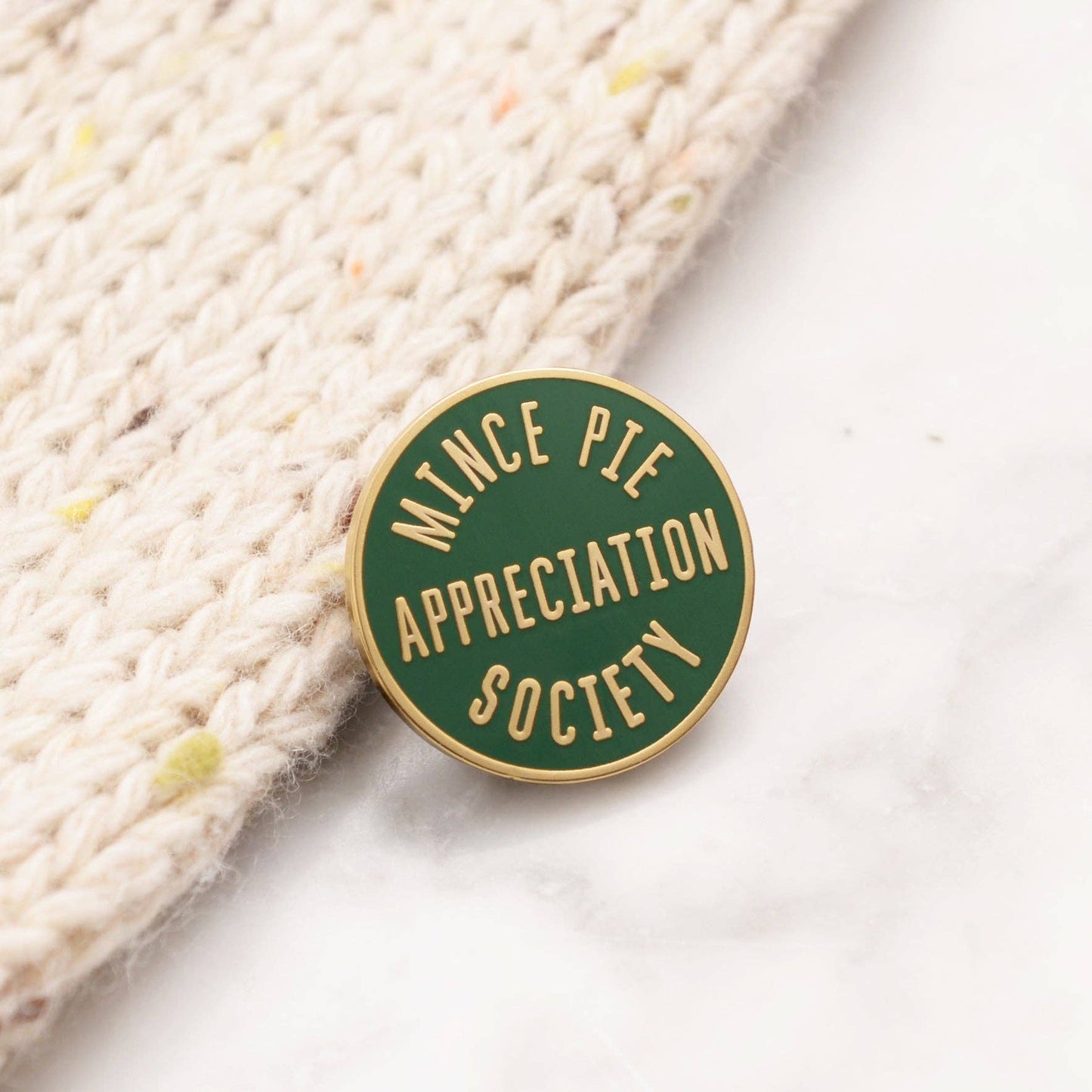 Mince Pie Appreciation Society - Enamel Pin