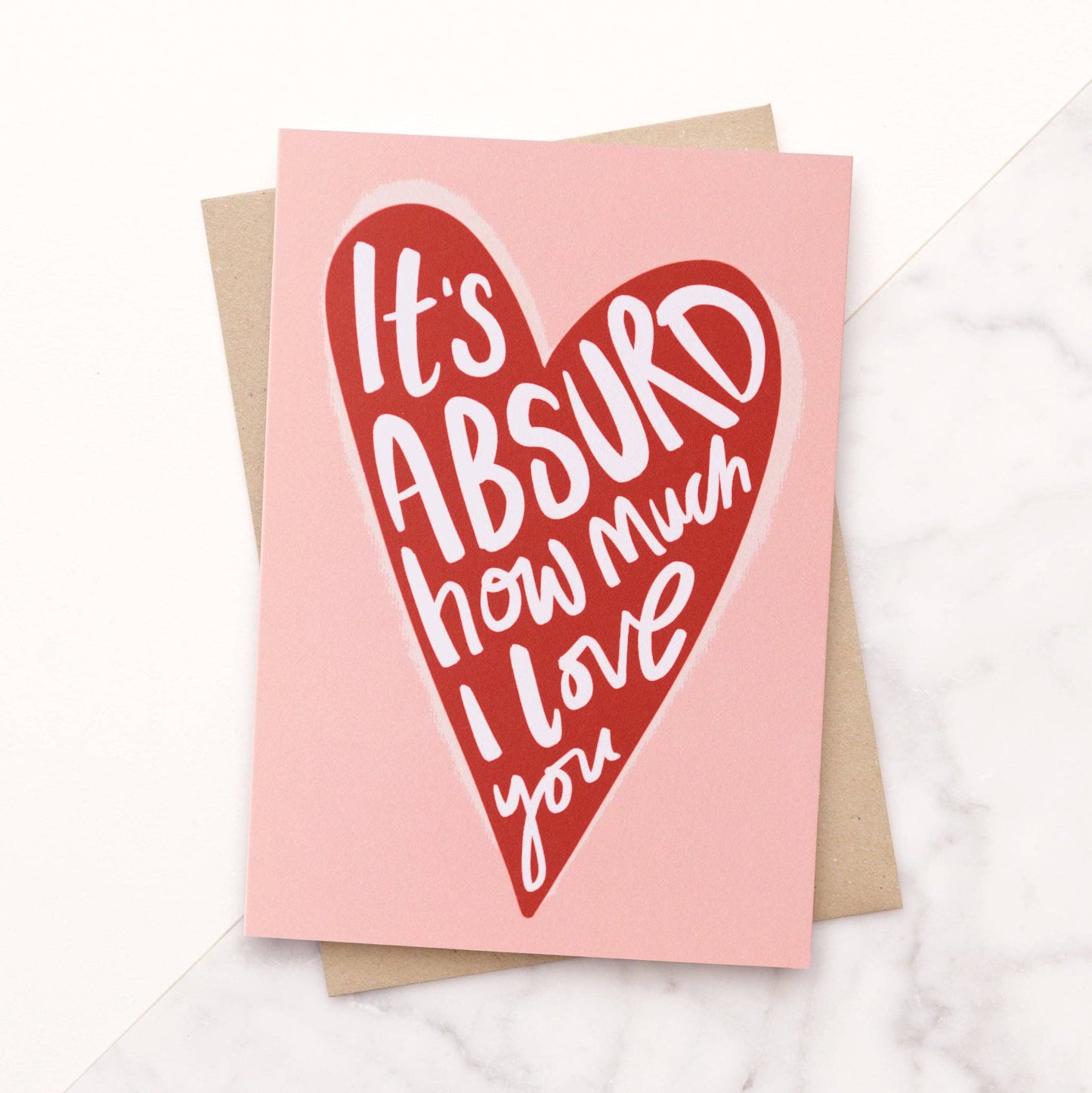 It's Absurd - Greeting Card - Red