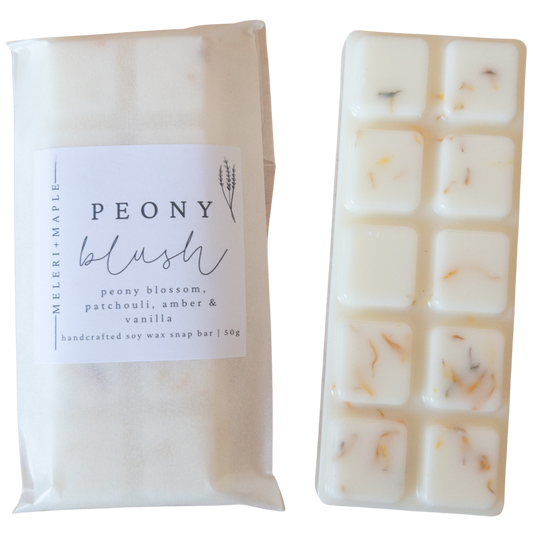 Peony Blush Scented Snap Bar Wax Melt