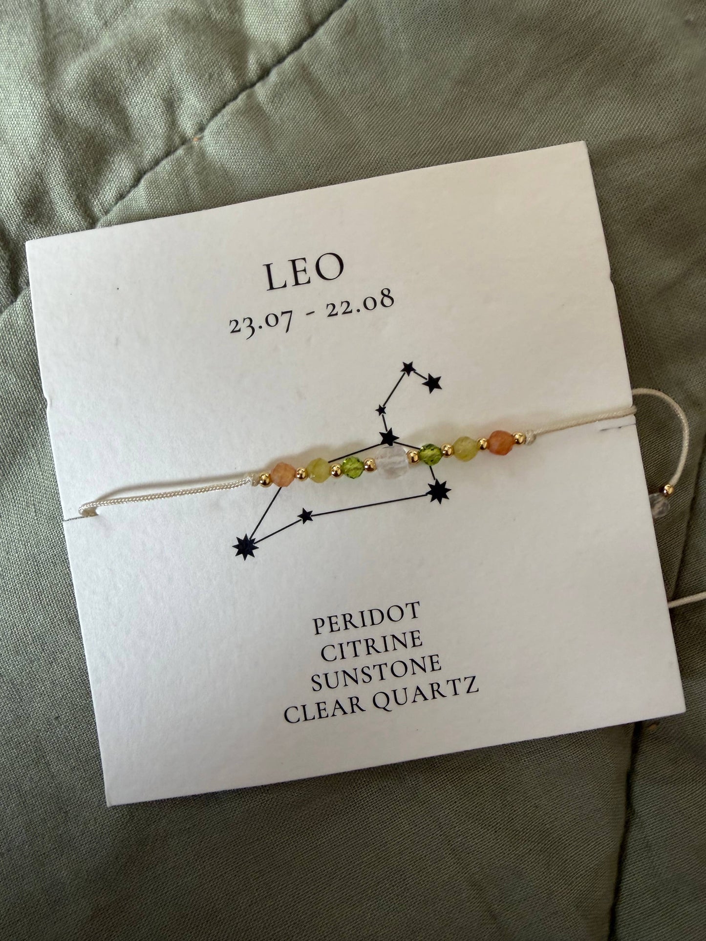 Star sign bracelets set of 12