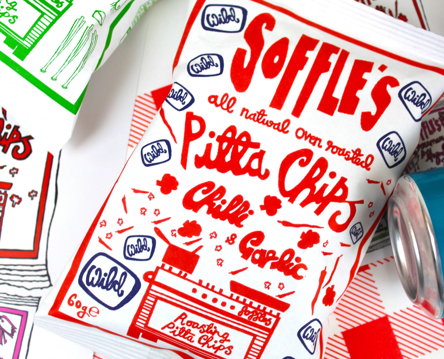 Chilli & Garlic Wild Classic Pitta Chips 60g