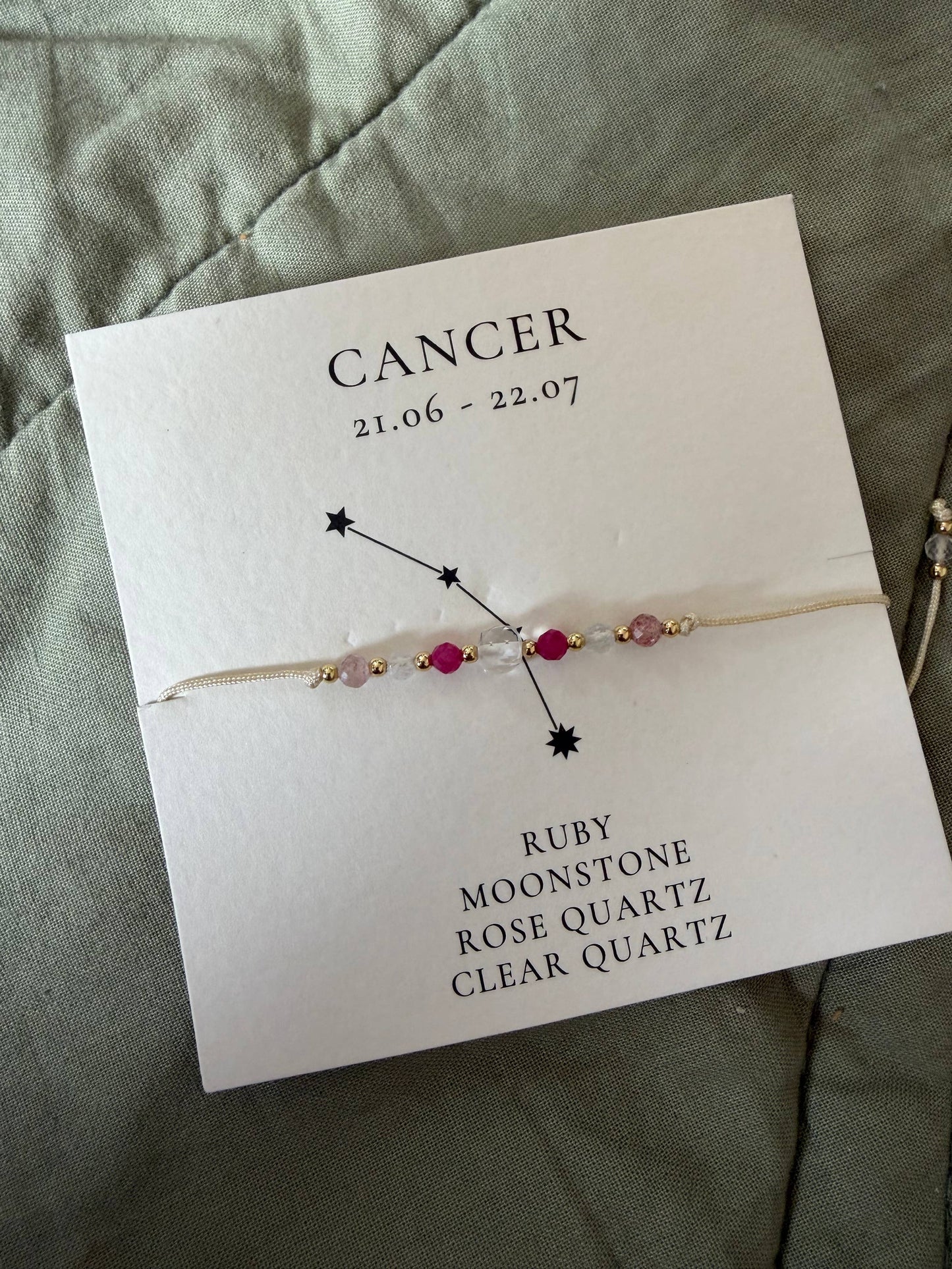 Star sign bracelets set of 12