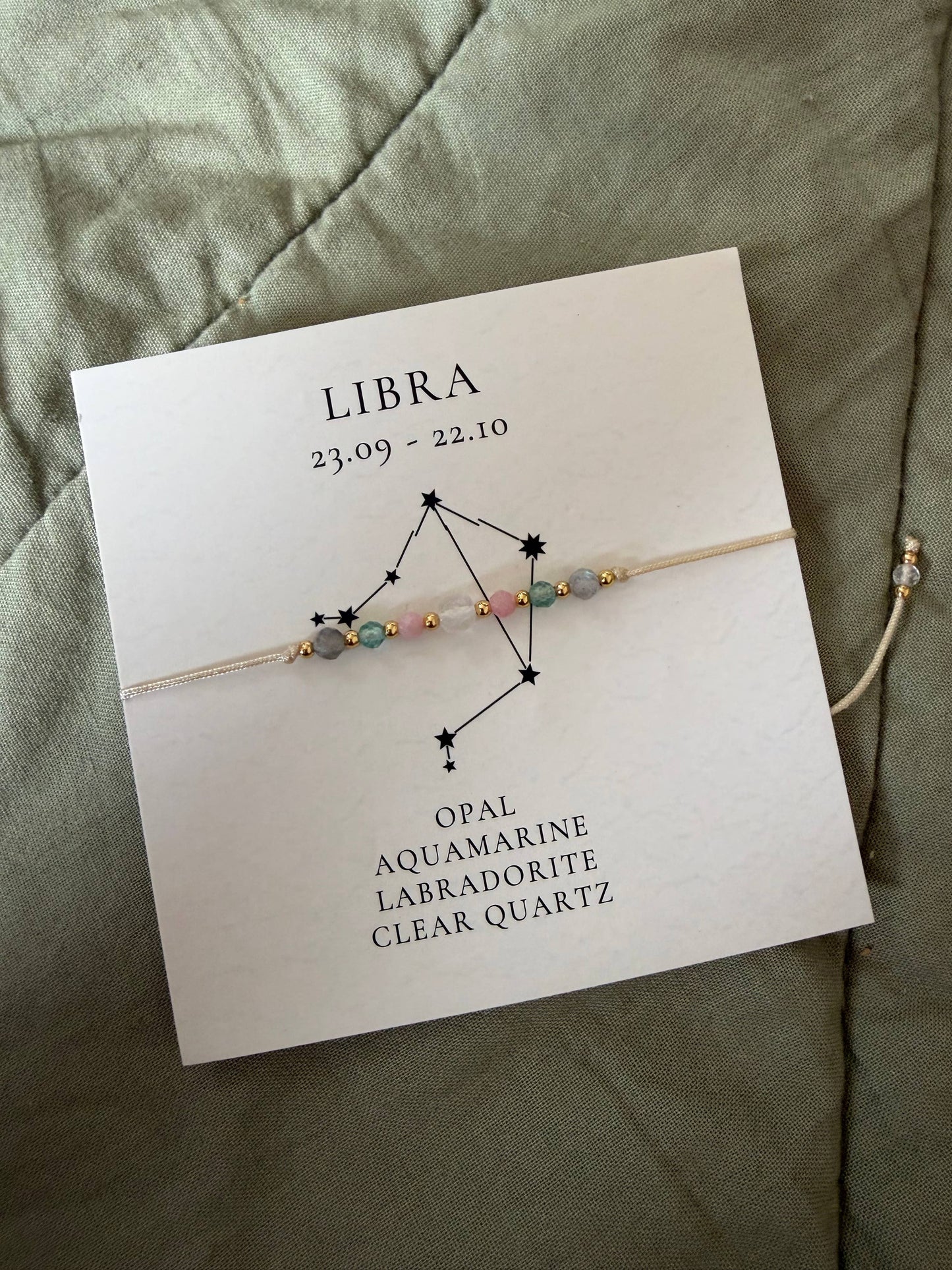 Star sign bracelets set of 12