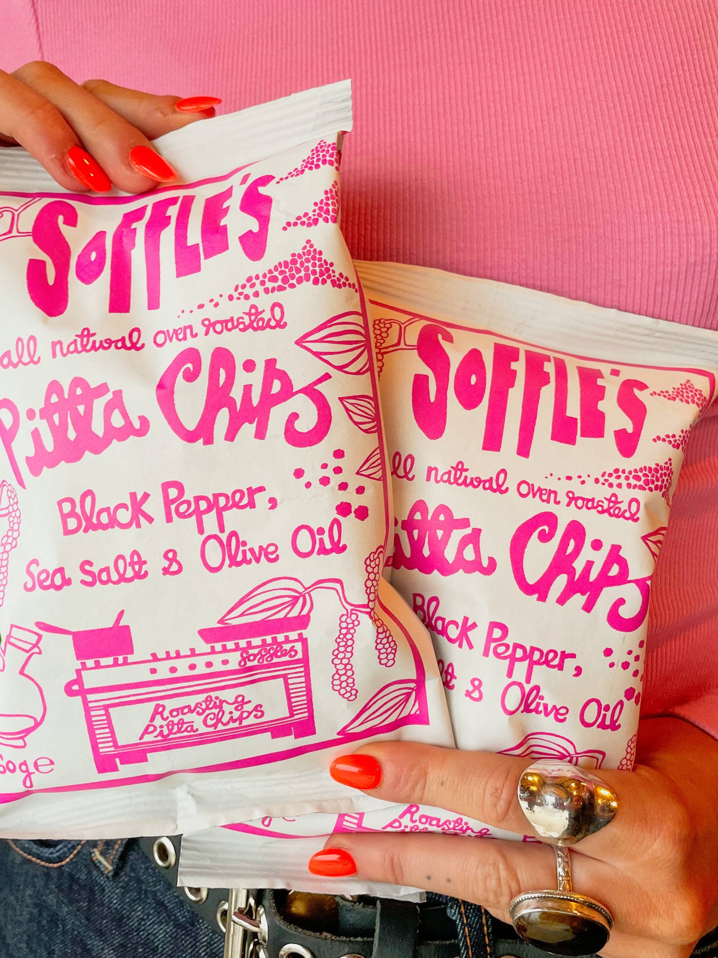 Black Pepper, Sea Salt, & Olive Oil  Pitta Chips 60g